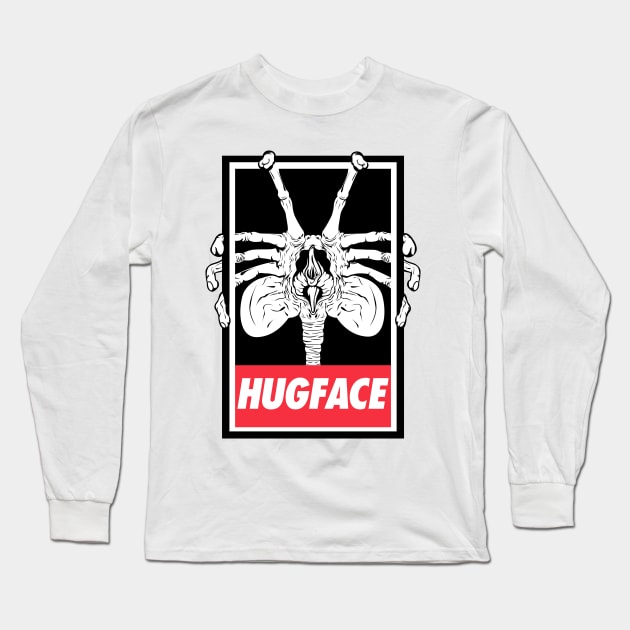 HUGFACE Long Sleeve T-Shirt by Samtronika